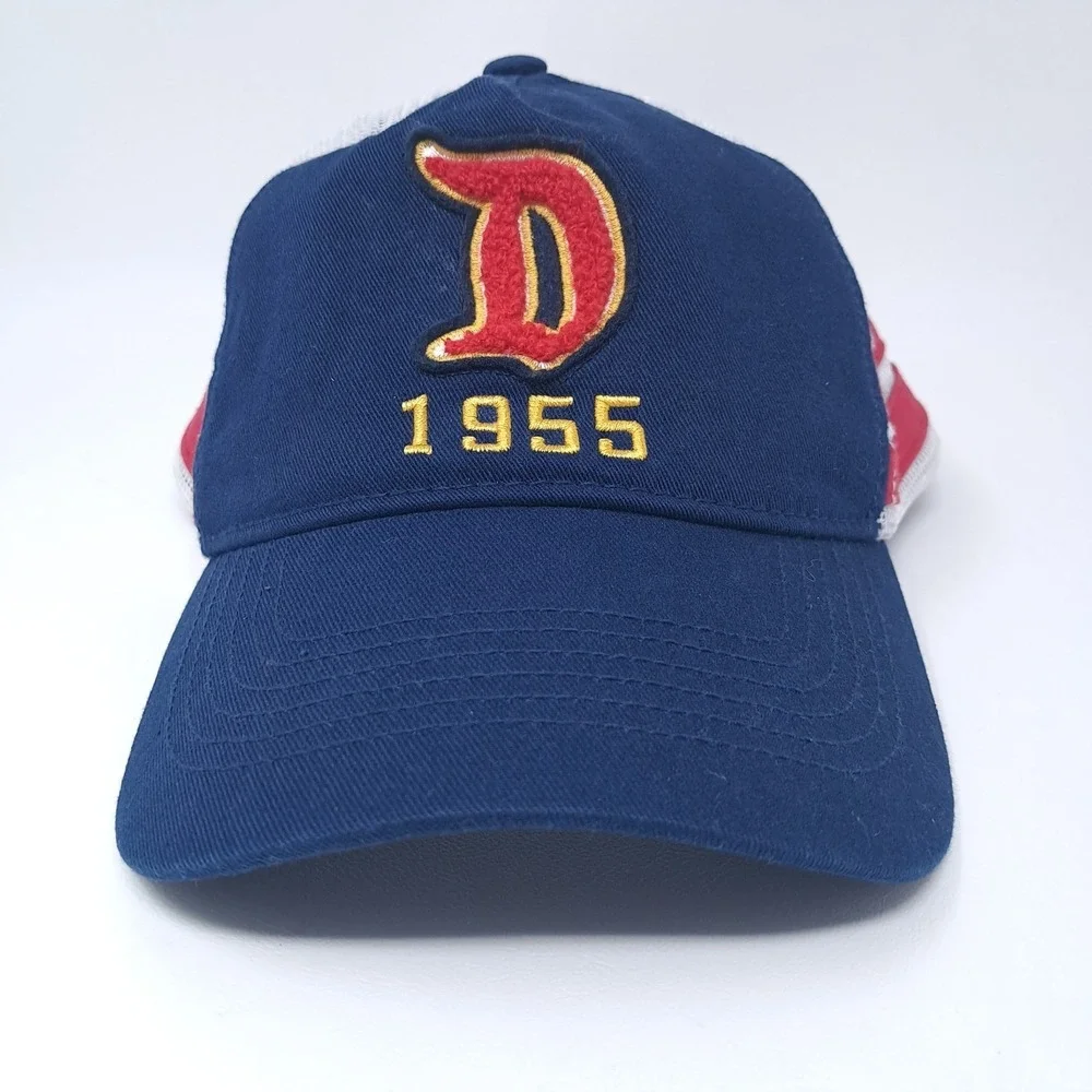 Disney Parks 1955 D Logo Snapback Adjustable Mesh Back Cap Hat One Size‎